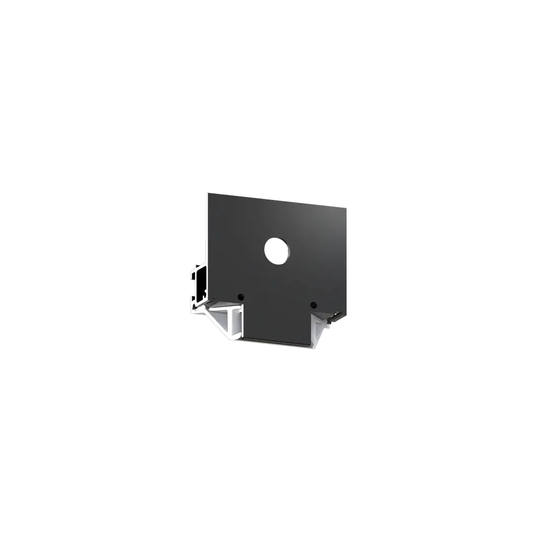 End cap ENDCAPP Y212, Black matte, close-up