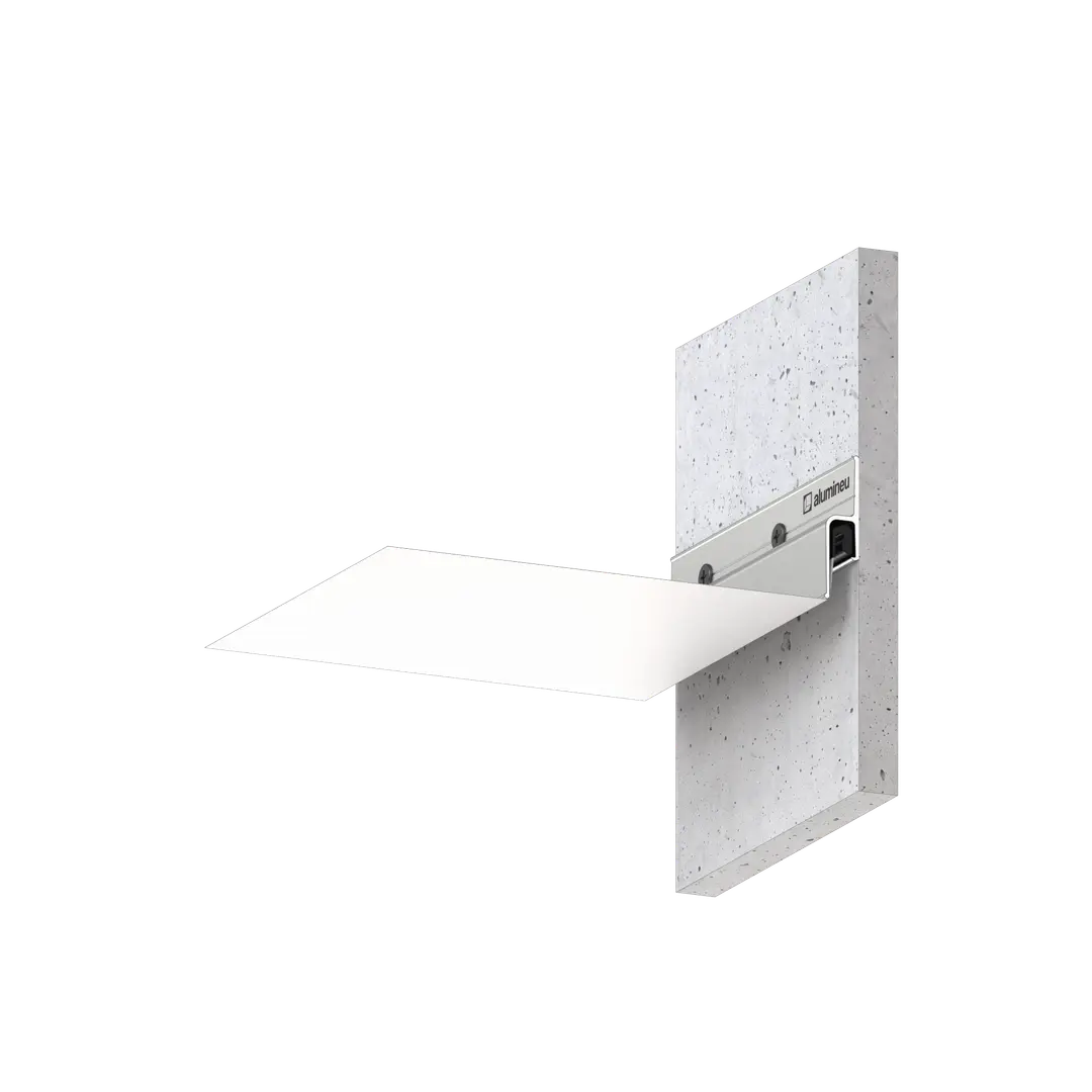 Profile CLASSIX X140, Mill finish, installation example