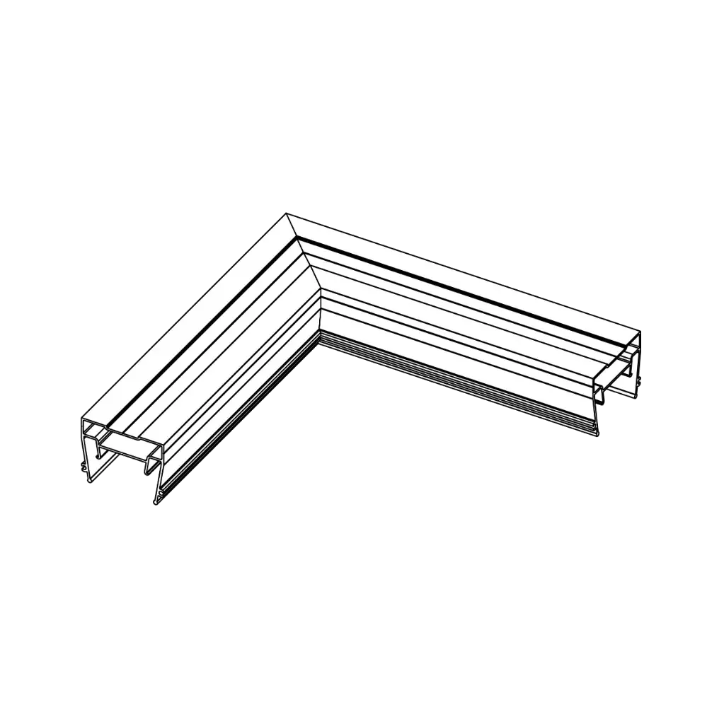 Welded 90° corner LIGHTRA NX030 S, close-up