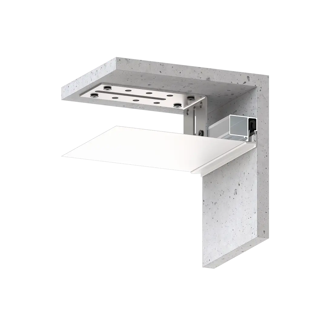 Profile CLASSIX X101, Mill finish, installation example