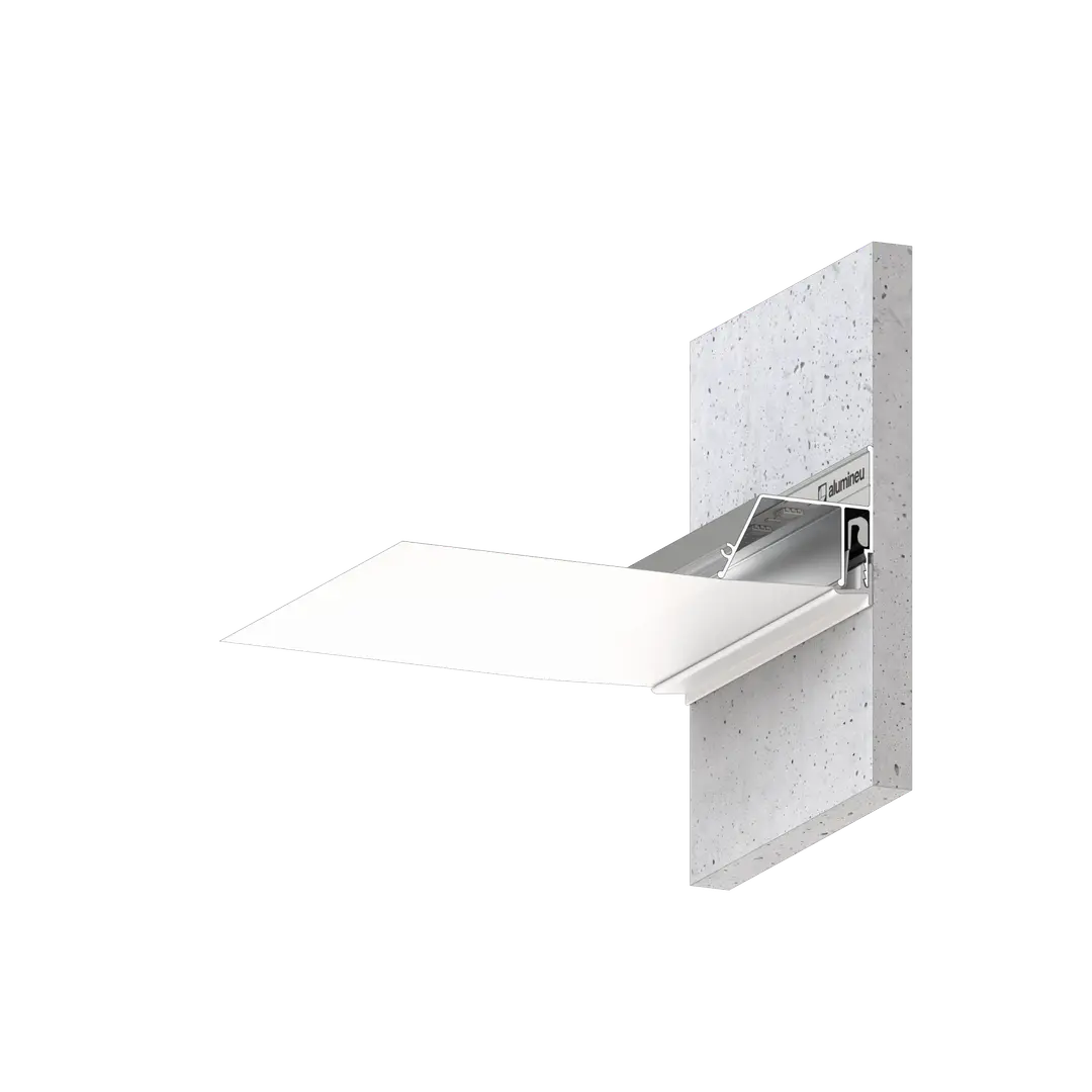 Profile CONTURA X601, Mill finish, installation example