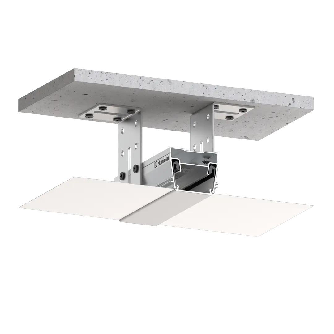 Profile LIGHTRA X030 S, Mill finish, installation example