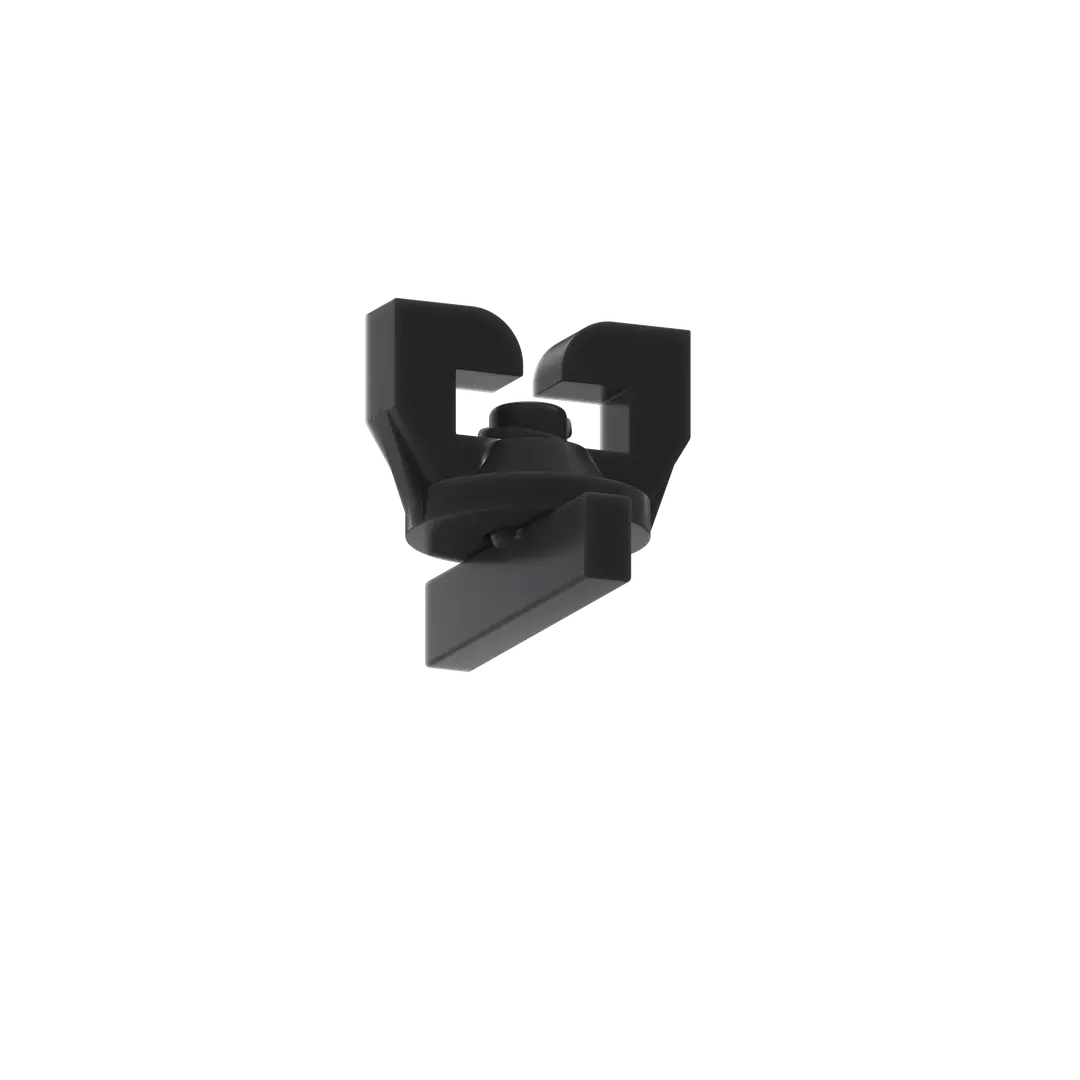 Stopper HOOKEND Y704, Black, close-up
